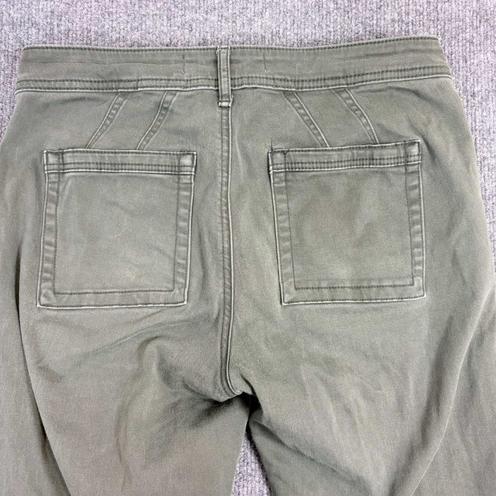Anthropologie Olive Green Utility Slim Seamed Patch Pocket Pants Size 28 - Picture 4 of 11